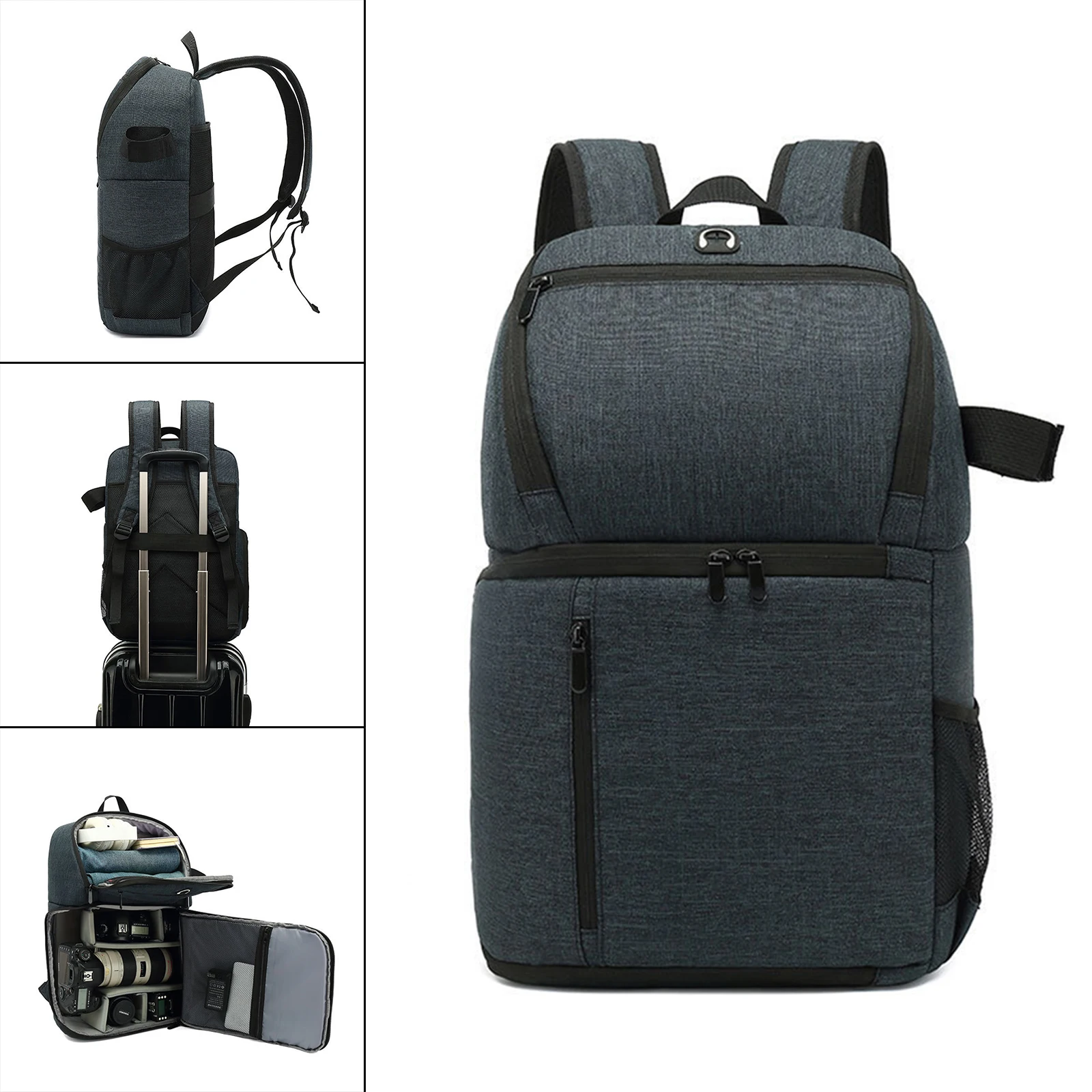 camera backpack bag lens protection accessory compartments lightweight camera case for photographers tripod accessories free global shipping
