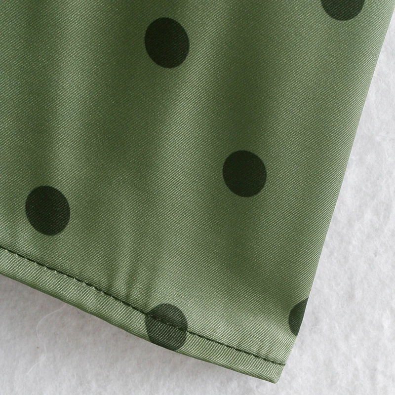 

HWLZLTZHT 2021 Sexy Spaghetti Strap Beach Party Dress Summer Backless Polka Dot Dress Knee Length Lady Sundresses Robe Femme