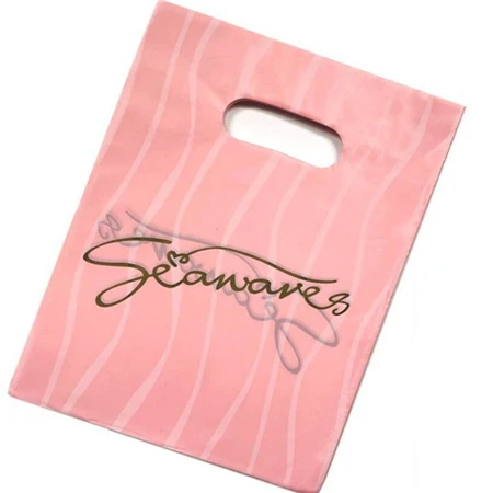 Pink seawares Цельность 20*25 см 50 шт. свадебные подарки бутик подарки Ювелирные изделия пластиковая упаковка сумки для хранения покупок упаковка пластиковые ручки сумки - Цвет: Pink seawares