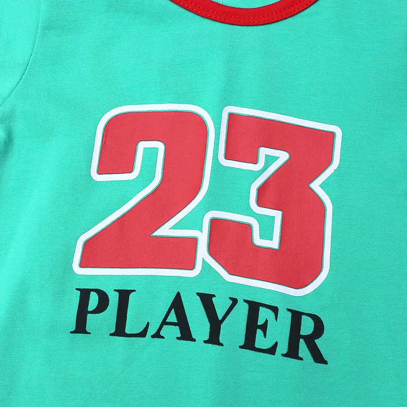 

Funny Newborn Baby Romper Infant Cotton Short Sleeve Baby Body Clothes Print Sports No. 23 Boy Girl BodySuit Born Crawling Baby