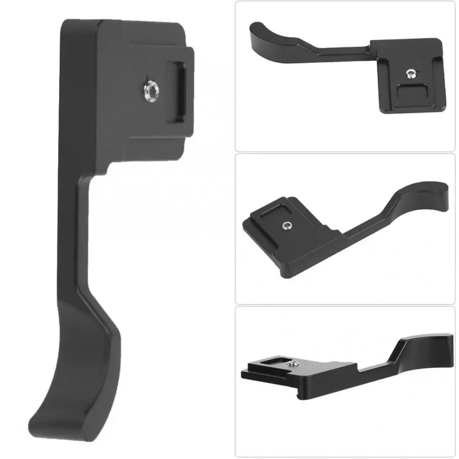 Легкая мини пластина для камеры черная металлическая ручка с большим пальцем