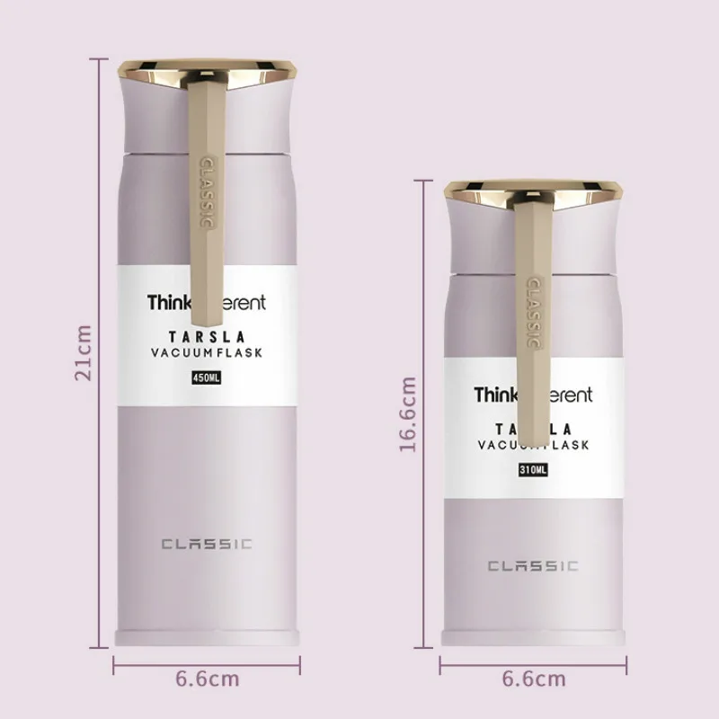 Новинка простой термос из нержавеющей стали 310/450 мл портативная вакуумная фляжка