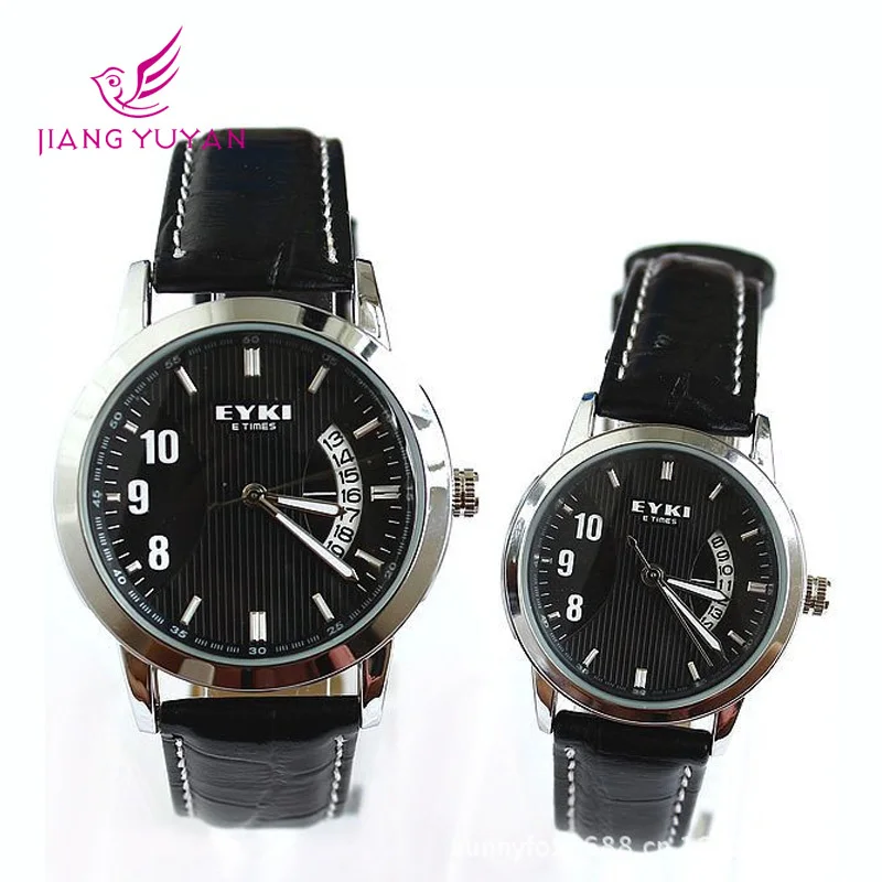 Новые мужские и женские часы с кожаным ремешком модные повседневные