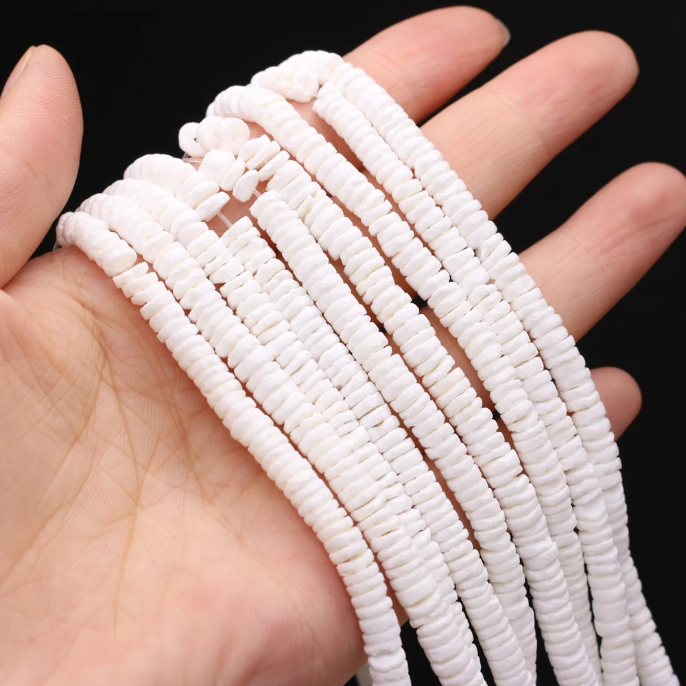 

2021New Natural Shell Buckle Piece-shaped Beaded White Yellow Shell Multi-color Exquisite Jewelry Making DIY Necklace Bracelet