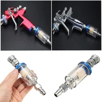 1pc mini aluminum alloy iron plastic oil water separator with integrated air filter for air compressor paintwork spray