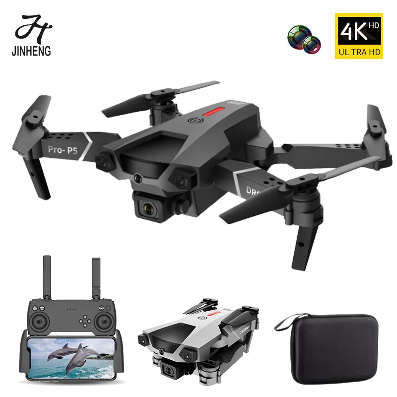 New P5 RC Drone 4K With Camera Aerial Photograph Drones RC Foldable Quadcopter Professional FPV WIFI Helicopter Toys For Boys
