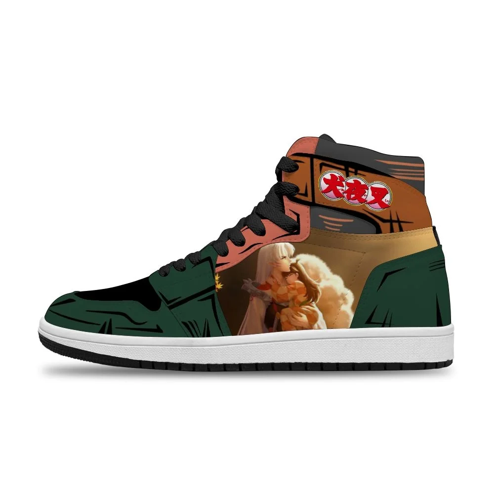 

Japanese 2021 Hot Anime Inuyasha Diy Breathable flat Non-Slip Casual Shoes For Men Unisex Fashion Basketball shoes