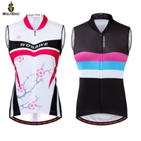 wosawe summer sleeveless womens cycling jersey breathable anti sweat top shirts mtb bike riding gilet tight bicycle vest