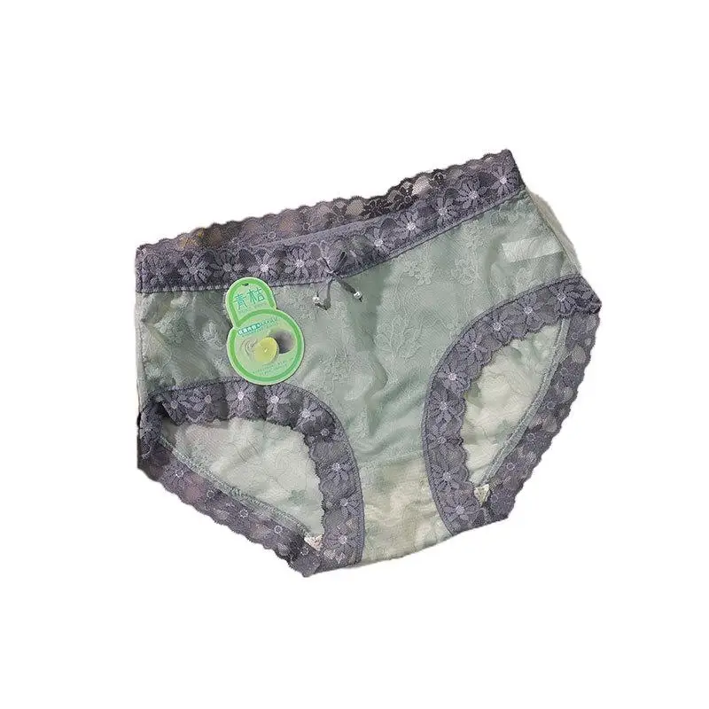 

3PCS/6PCS Set Sexy Girl Mesh Flower Lace Summer Breathable Thin Under Panty