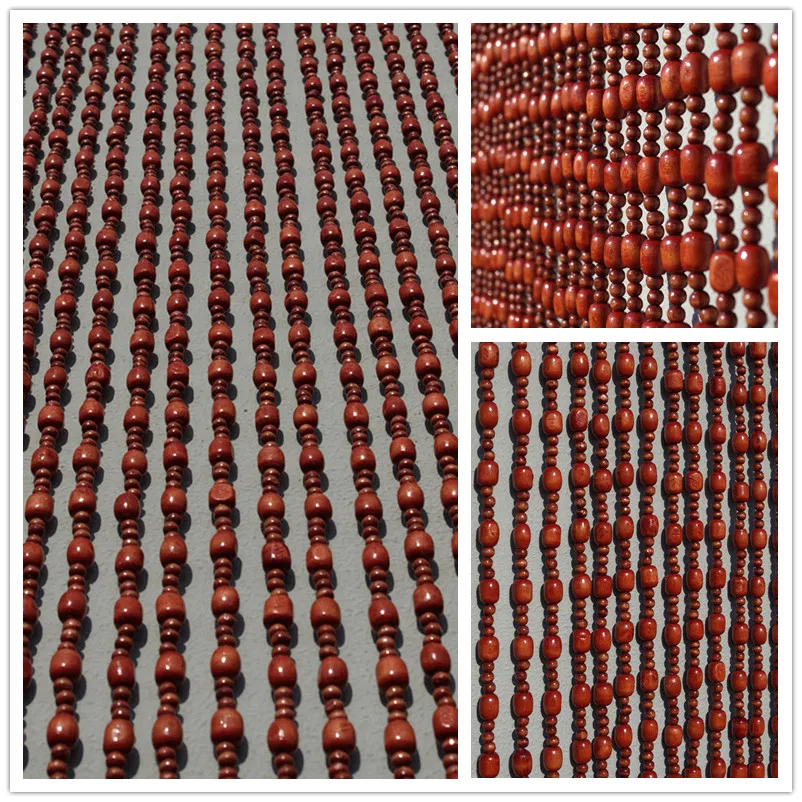 

Solid Wood Bead Curtain Environmental Protection Paint Conversion Fengshui Type Hanging Curtain Bedroom Porosity Cut off Curtain