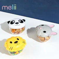 meli portable baby food storage box bpa free plastic essential cereal infant cute animal milk powder box toddle snacks container
