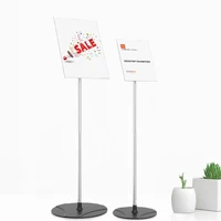 black base picture sign holder floor display poster stands with clear acrylic frames for adsmenu a3 a4