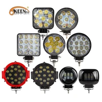 okeen 27w 48w 42w 51w 60w led lligt bar spot led work lights for offroad led driving car truck 4x4 atv tractor led work light
