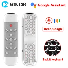 Q40 Voice Remote Control 2.4G Wireless Keyboard Air Mouse IR Learning Micro Gyro backlit for Android TV Box H96 MAX VONTAR X3