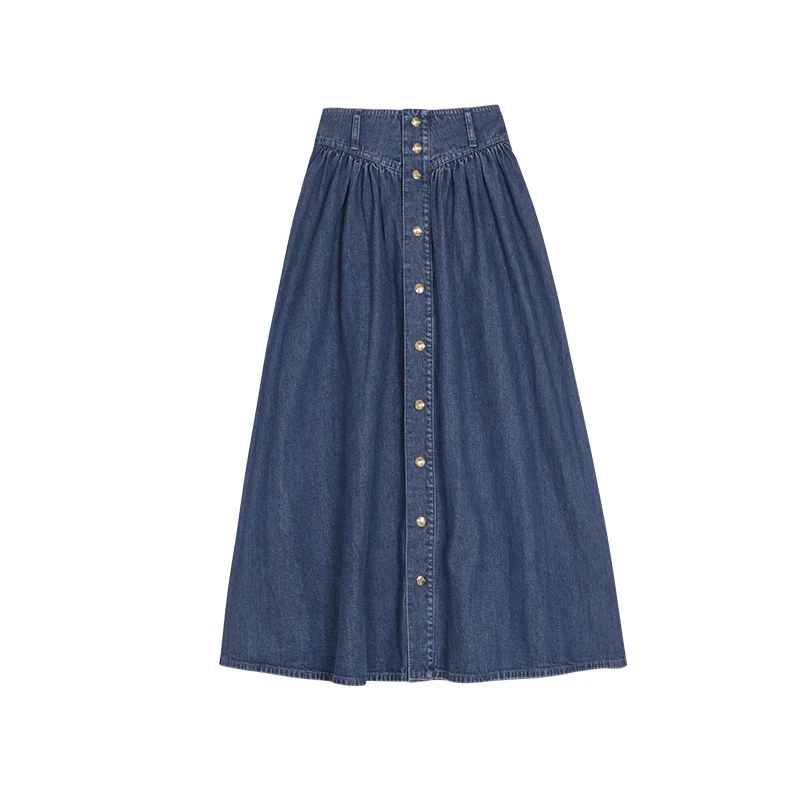 

TWOTWINSTYLE Vintage Hit Color Skirt For Women High Waist Tunic A Line Midi Skirts Females Summer Fashion Clothing 2021 Stylish