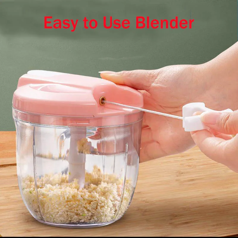 Z50 Manual Portable Blender/Mixer Food Processor 500ml Juicer Fruit Ginger/Garlic/Meat Grinder Baby Food Maker Cord