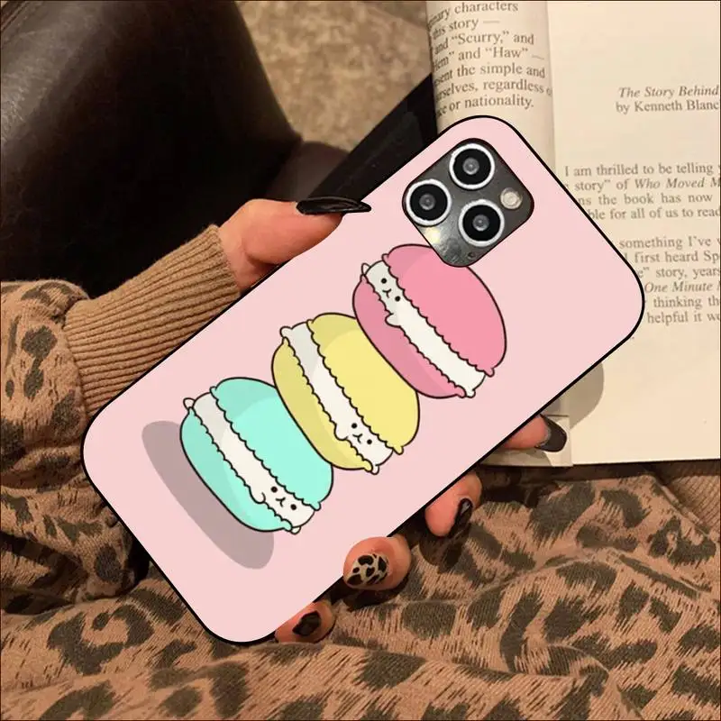 

Dessert Ice Cream Macaron Phone Case for iPhone 8 7 6S Plus X 5S SE 2020 XR 11 12 mini pro XS MAX