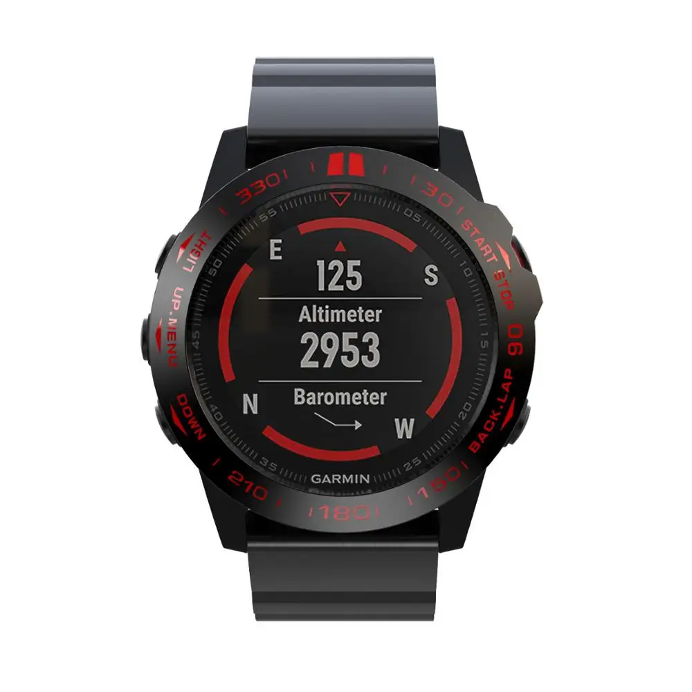 B2 Безель, кольцо, умные аксессуары для Garmin Fenix 5 5X3 3HR, браслет для часов, клейкая крышка, металлическое кольцо с защитой от царапин, Безель - Цвет: B2
