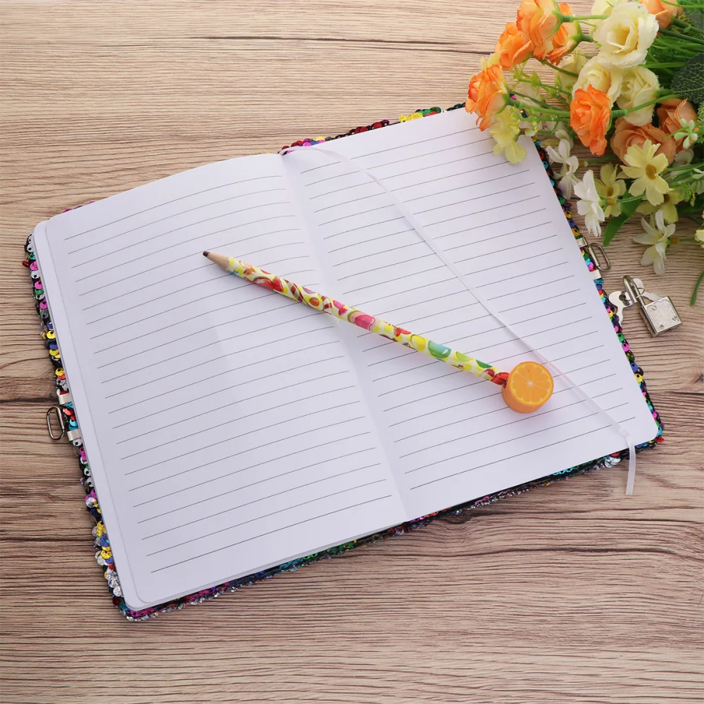 Блестка из ПЭТ блокнот для записей с блокировкой блокноты контрольный список