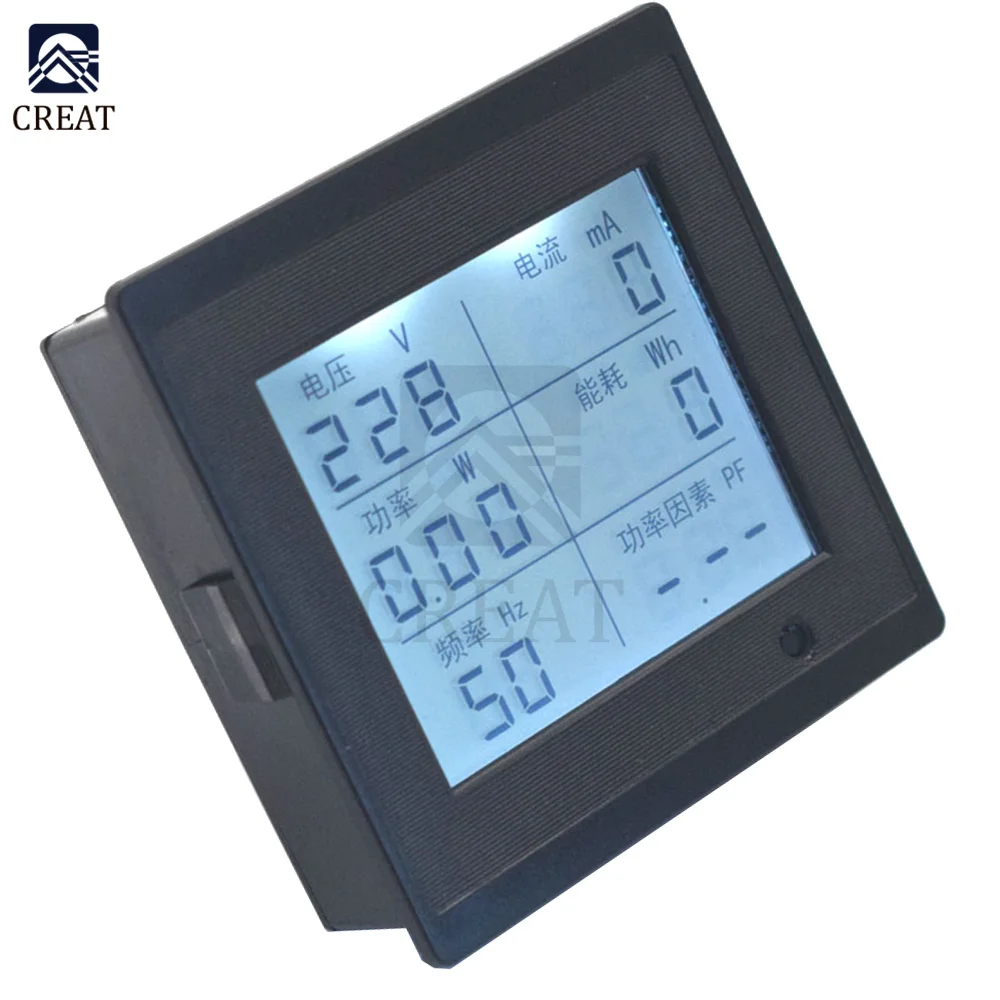 

Многофункциональный измеритель переменного тока с ЖК-дисплеем