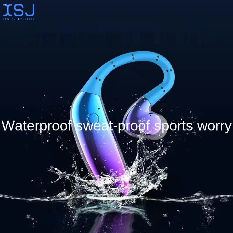 

Business Bluetooth Headset Long Standby Heavy Bass Waterproof and Sweatproof Wireless Headset Mobile Music Mp3