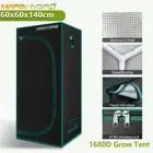 Палатка для выращивания растений MarsHydro 1680D, 60x60x140 см, алмазная Светоотражающая майларовая, для помещений гидропоника, шатер для выращивания (24x24x55 дюймов)