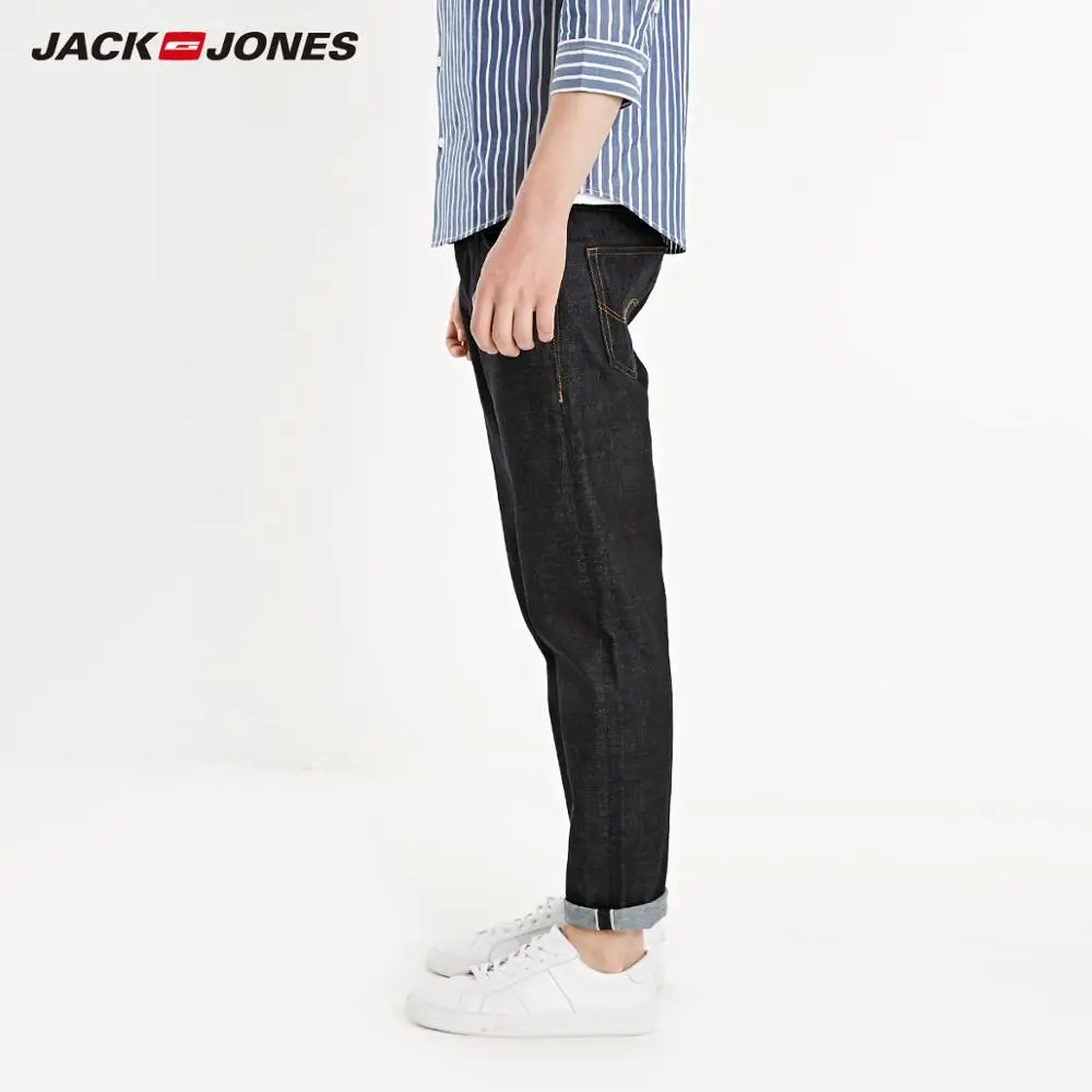 JackJones Мужские Повседневные Удобные Свободные прямые укороченные джинсы 219132579 |