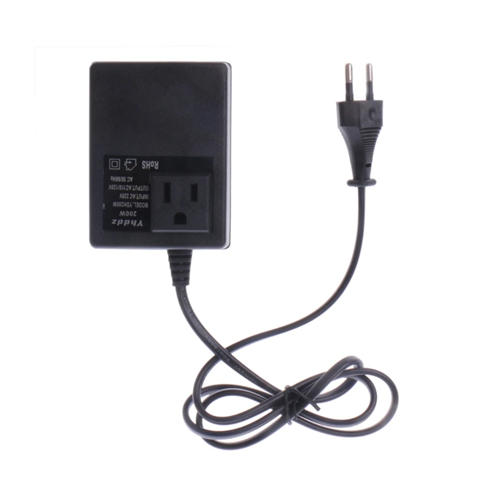 

200W EU 220V To 110V Voltage Step Down Travel Voltage Transformer Converter High Quality