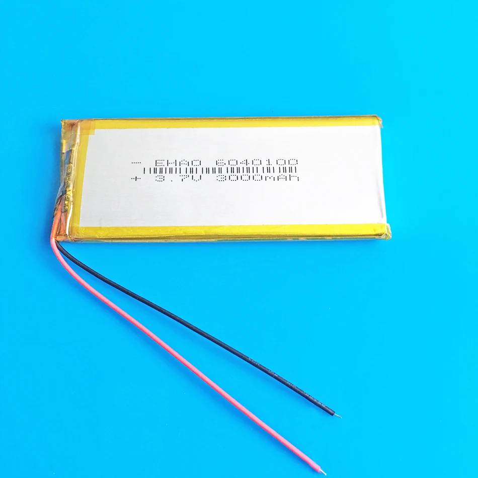 EHAO-batería recargable de polímero de litio lipo, 6040100, 3,7 V, 3000mAh, para banco de alimentación de GPS, tableta, PC, PAD, PDA, portátil