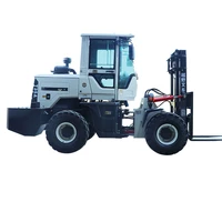 automatic forklift 3ton with 3 stage mast and side shifter