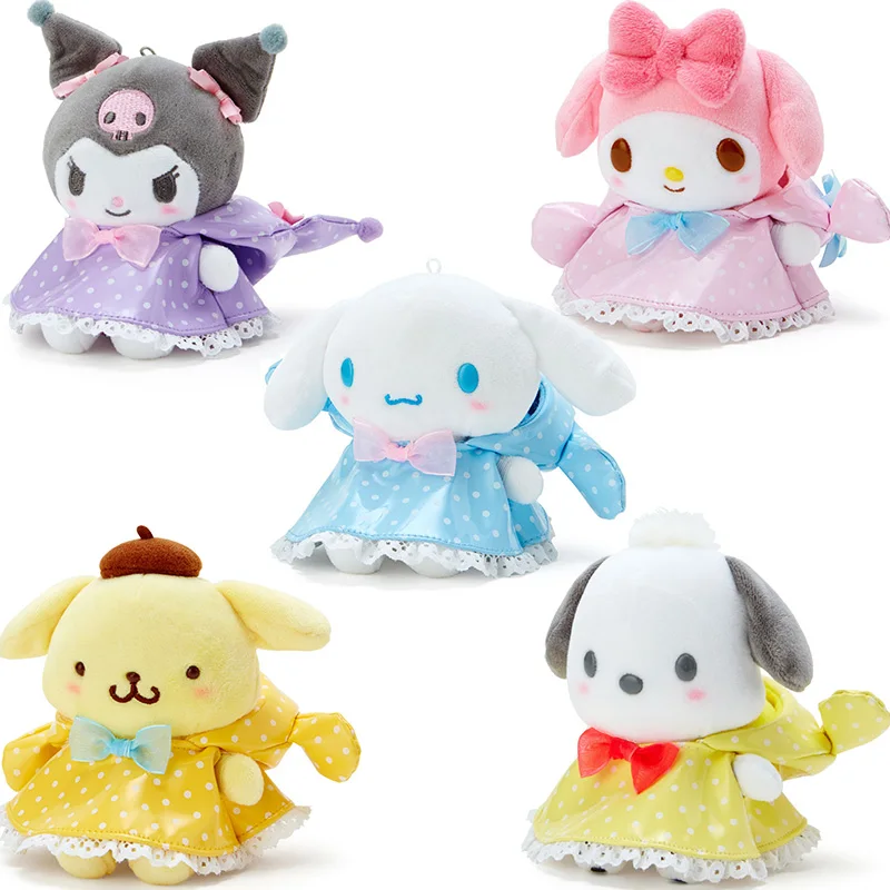 

Милый плюшевый дождевик Sanrio Kuromi My Melody Cinnamoroll, кукла, милые искусственные плюшевые детские подарки