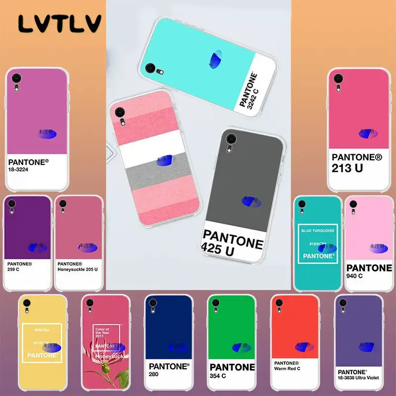 LVTLV Caliente Pantone DIY роскошный высококачественный чехол для телефона iPhone 11 pro XS MAX 8 7 6 6S