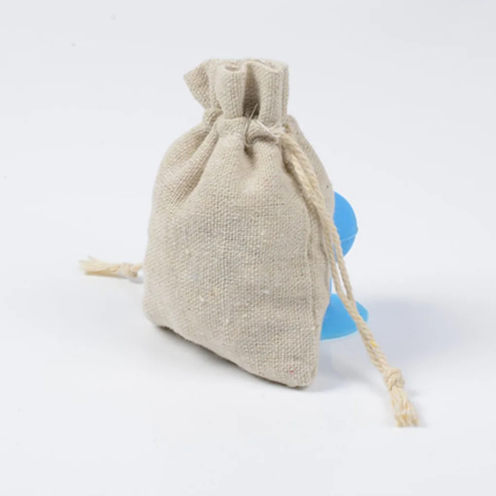 

High Quality 10PCS Drawstring Bag Herb Food Storage Cotton Linen Drawstring Pouch Leaves Tea Breathable Bag