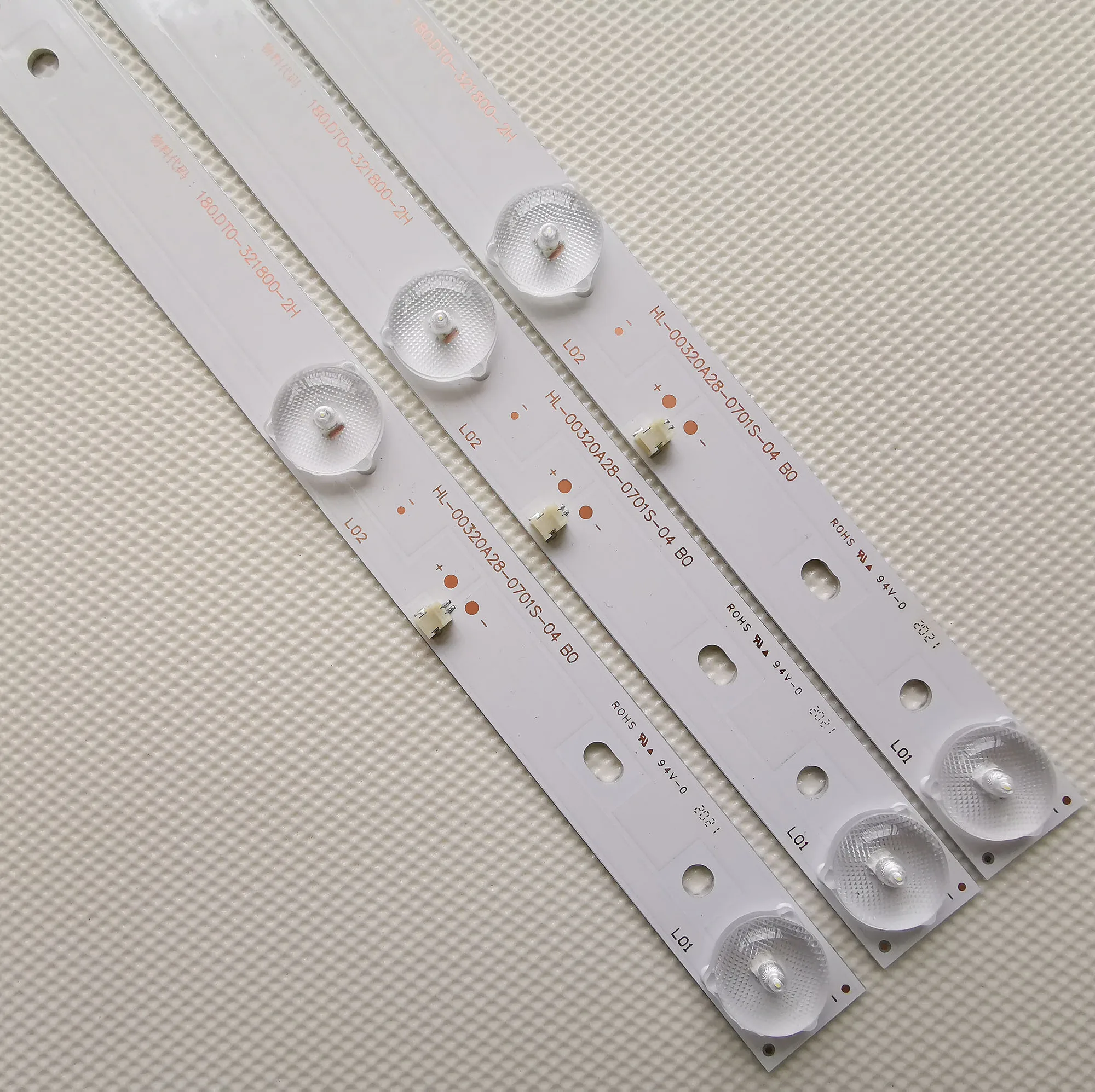 3 шт. Светодиодная лента-подсветка для BBK 32LEM-1007 32LEM-1009/T2 LED TV Bar HL-00320A28-0701S-04 B0 полосы