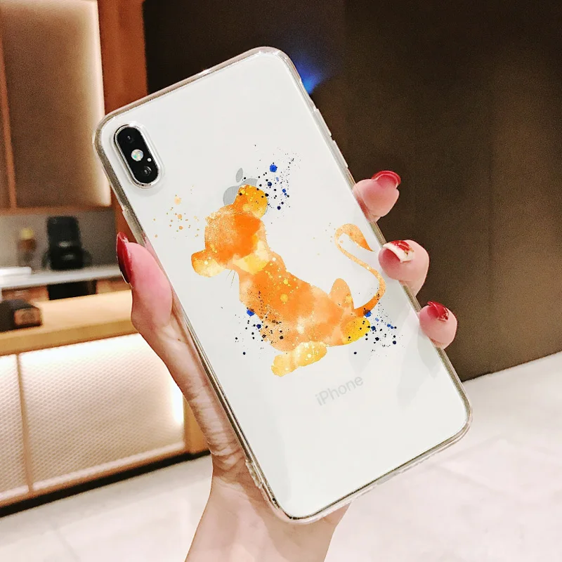 Король Лев simba Pumba Hakuna Matata Мягкий силиконовый чехол для телефона для iPhone 11 11Pro 5 5S SE 6 6S 6 7 8Plus Max XS XR X 10 - Цвет: TPU