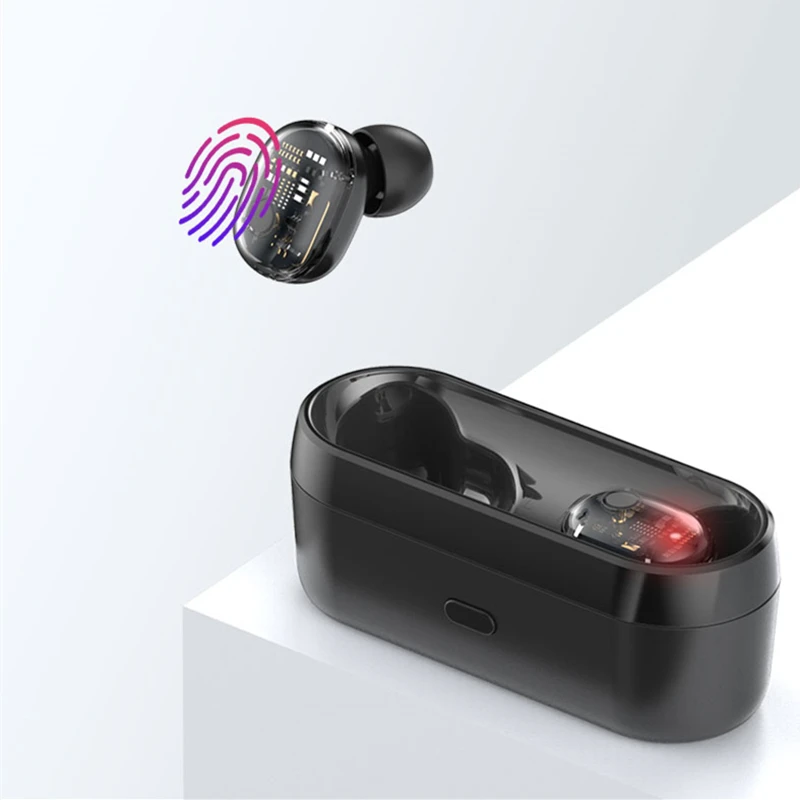 TWS Беспроводная bluetooth-гарнитура с сенсорным управлением мини беспроводные