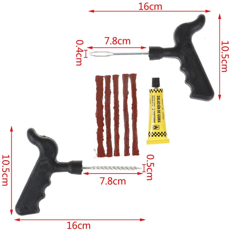 

1Set Auto Car tubeless Tire Repair Tool Kit Tyre Puncture