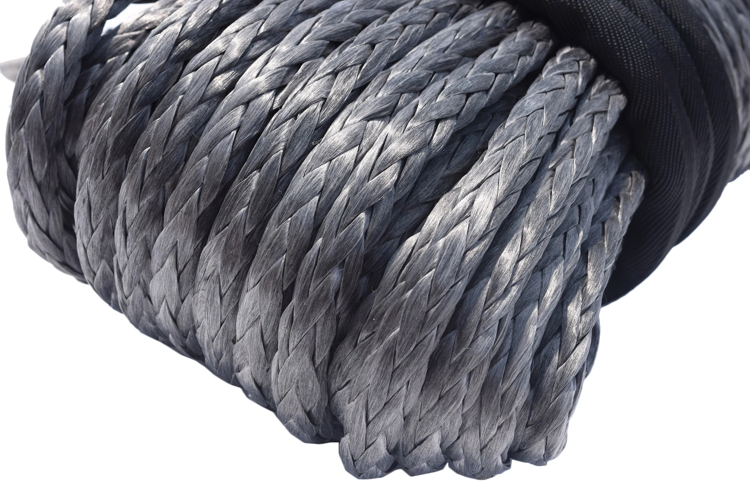 Black 12mm*30m Synthetic Winch Rope with Hook ATV Cable 12mm Off Road | Автомобили и мотоциклы