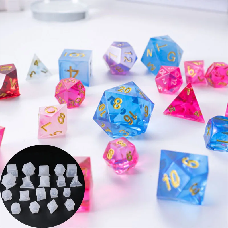 19 шт. полимерные формы для кубиков инструменты геймеров форма филе мультиspec