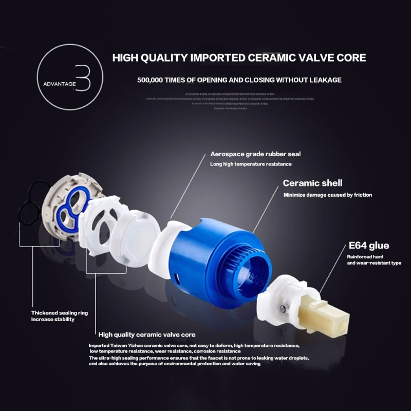 

High Quality 304 Stainless Steel Kitchen Rotatable Hot And Cold Faucet