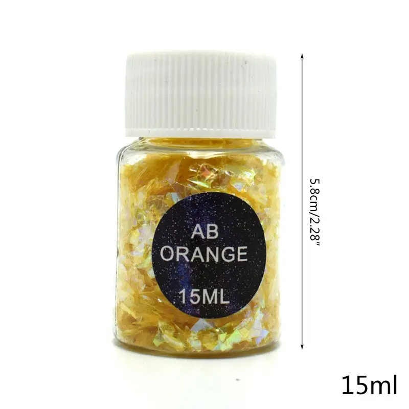 

Colorful Shell Paper Sugar Broken Pieces Nail Art Decoration Silicone Resin Mold Jewelry Making Filling Material Tools