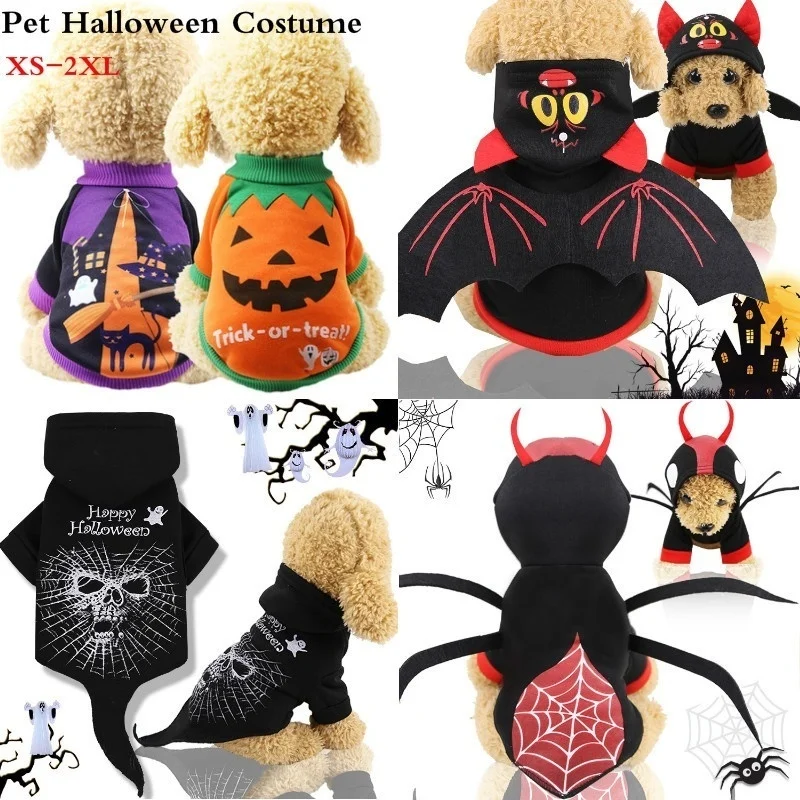

Halloween Costume Outfit for Dogs Cats Two Feet Clothes Funny Pet Clothes Halloween Dog Costume