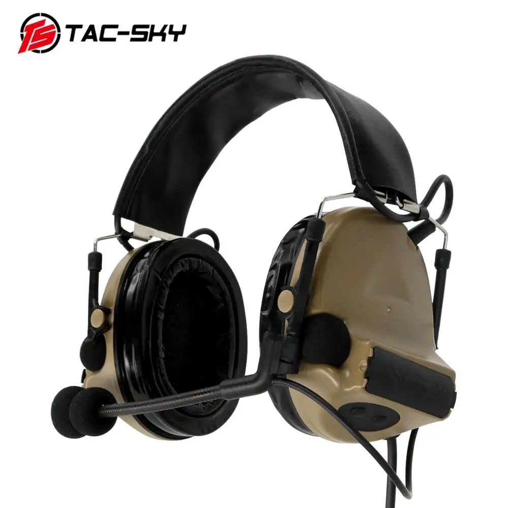 COMTAC II TAC-SKY COMTAC comtac ii силиконовые наушники Версия Охота шумоподавление Воздушный пистолет Военная стрельба тактический головной убор