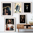 Католическая Мария Пасха Иисус Распятый Бог настенная Картина на холсте скандинавские постеры и принты настенные картины для декора гостиной