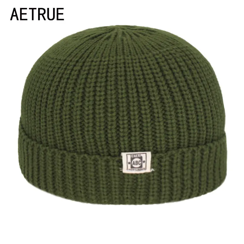 Короткие Зимние шапки для мужчин Skullies Beanies Мужская Зимняя Шапка-бини женская шапка s Miki Docker Skull cap Bonnet женская вязаная шапка