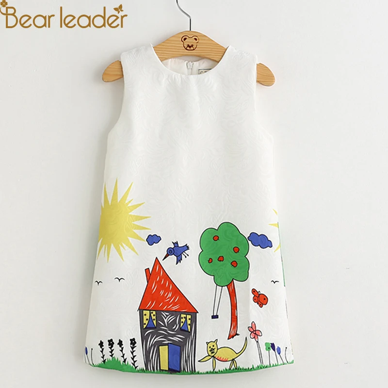 Платье для девочек bear leader рождественское платье маленьких детей комфортное