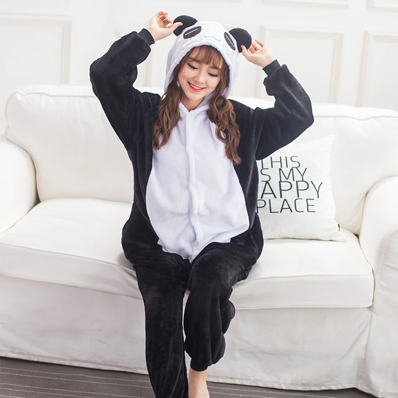 Kigurumi Panda onesies Pajamas Sets animal costume Pyjamas Unisex Cartoon Cosplay character pijamas sleepwear
