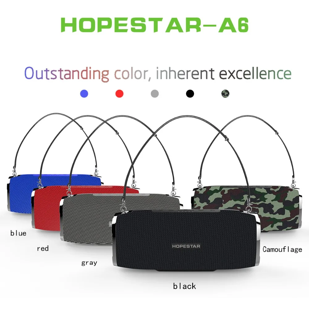 HOPESTAR A6 34W 6000mah Большая Колонка домашняя звуковая панель bluetooth s IPX6
