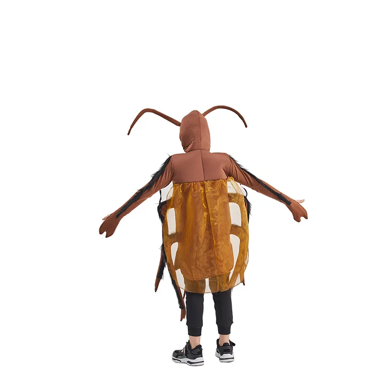 

Children's Halloween Funny Cosplay Costume Cosplay Juvenile Cockroach One-piece Costumes Neutral/for Both Men and Women Game