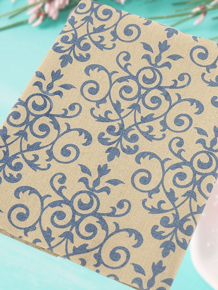 Лен Ткань Вышивание Материал скатерть Подушка сумка Шторы teramila Текстиль для дома